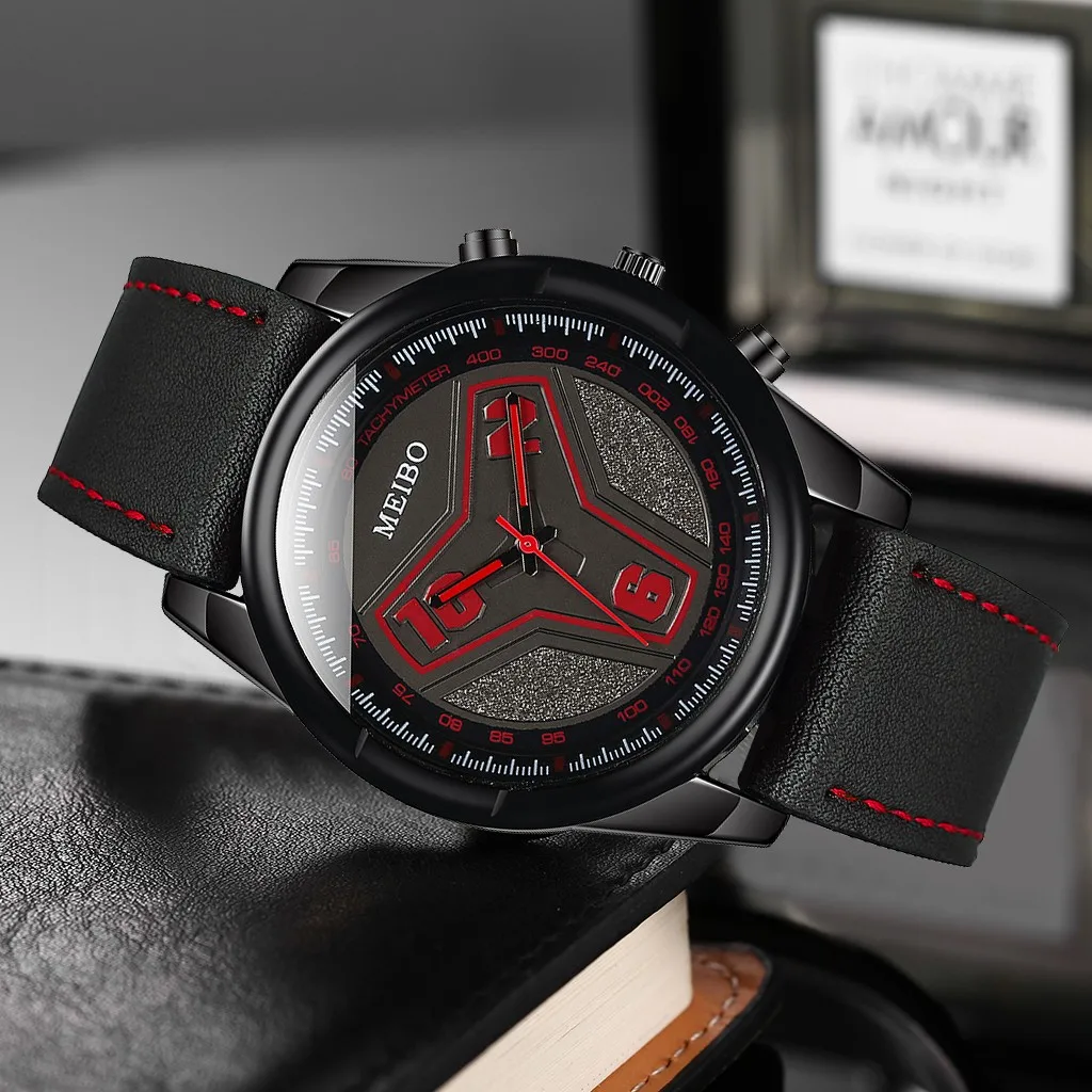 Luxury Watch Men Quartz Fashion Casual Leather Band reloj hombre relogio masculino herenhorloge erkek kol saati #H0 | Наручные часы