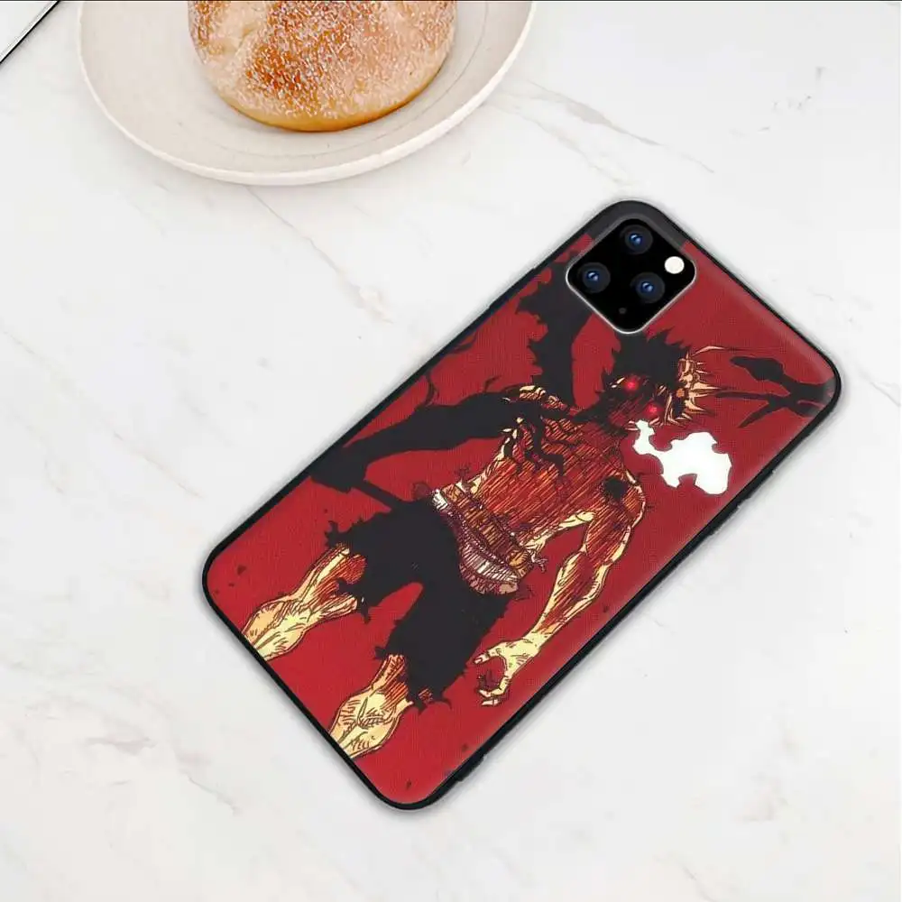 

For Boys Hot Black Clover Anime Mobile Telephone Cover Case For Iphone 12 11 Pro Xs Max 6s 7 8 Plus Xr Xs X 5s Se 2020