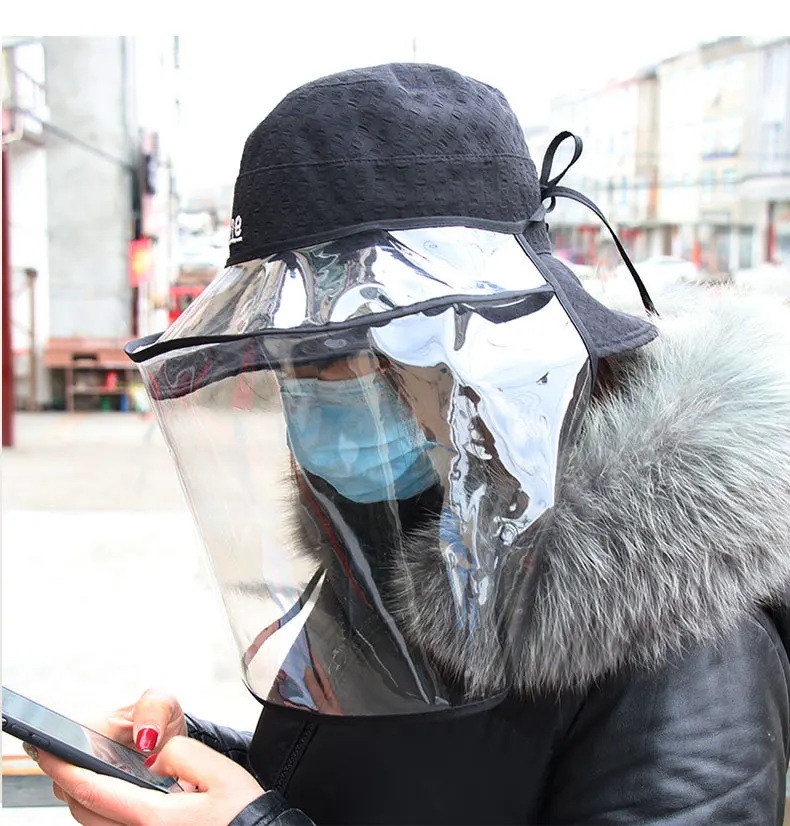 Новая ковшовая шляпа двусторонняя Пылезащитная маска пылезащитный чехол для