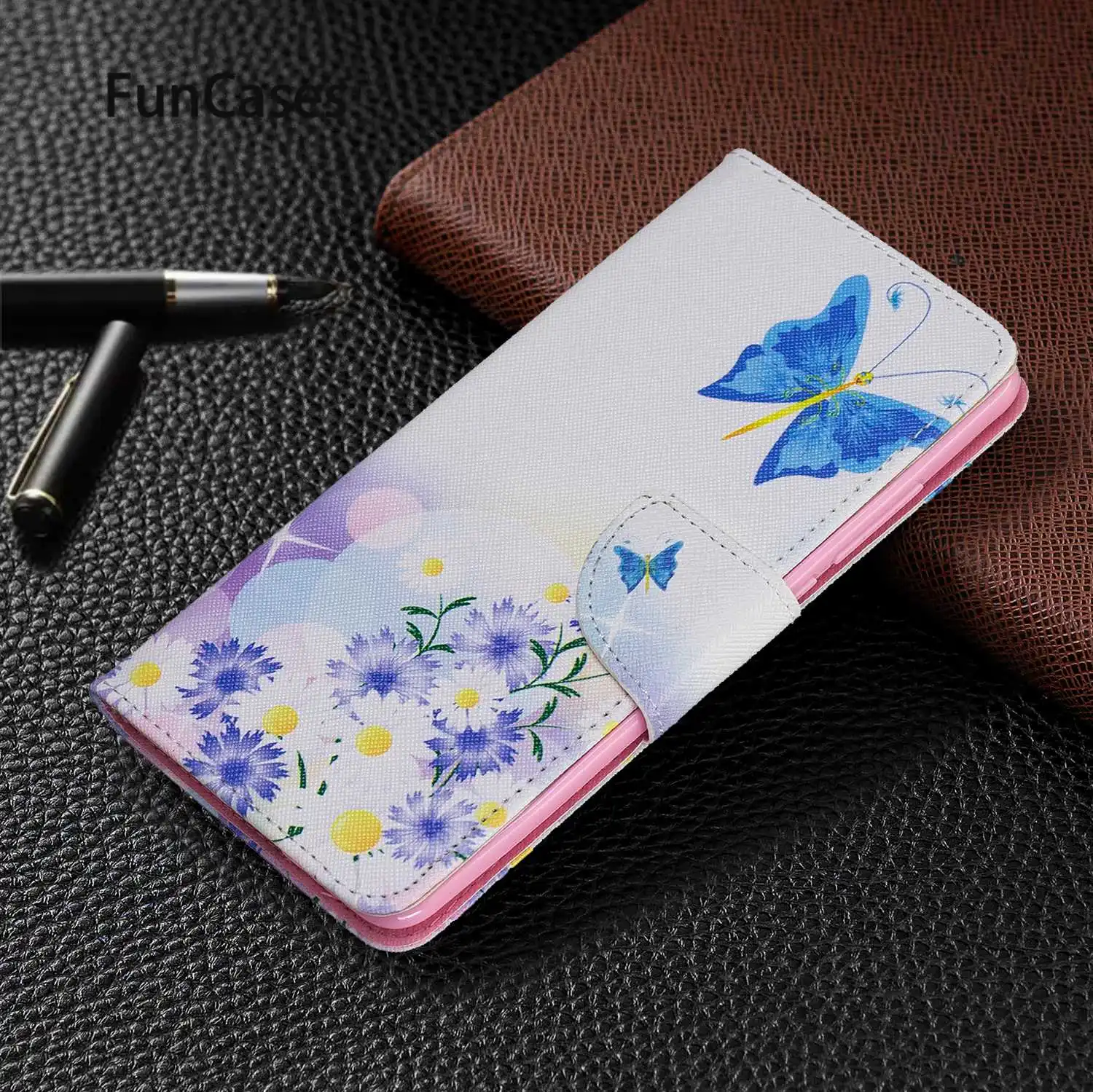 Чехол-Кошелек с изображением медвежонка из искусственной кожи для Xiao mi ajax Red K20