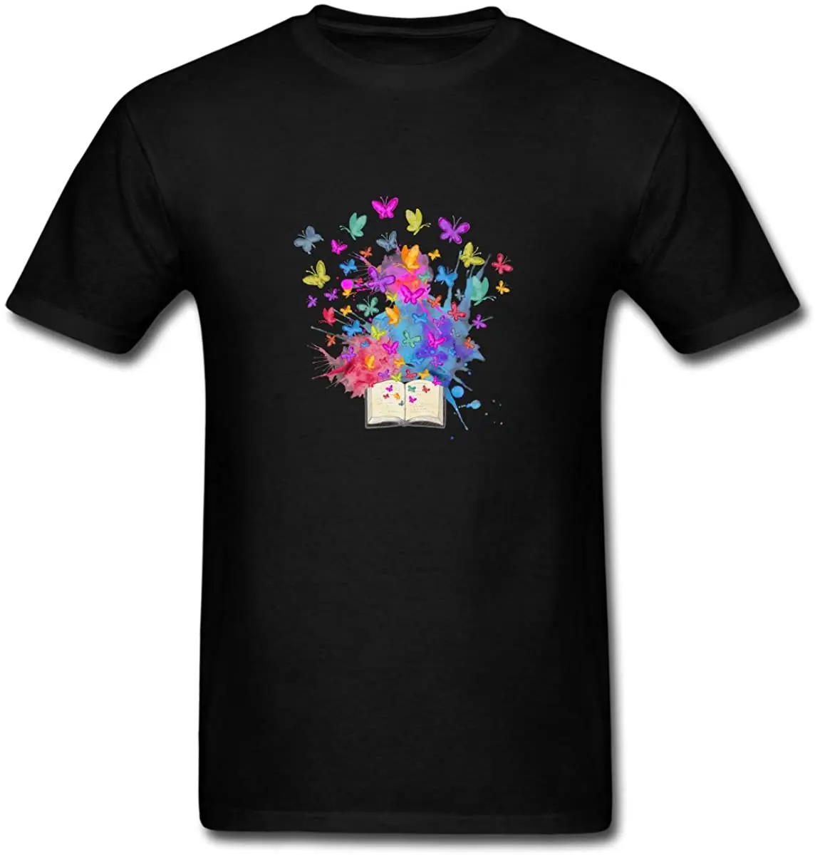 

Butterflies T-Shirt For Men Cute Cotton Short Sleeve Tshirt New Arrivals Summer Cool Tee Breathable T Shirt