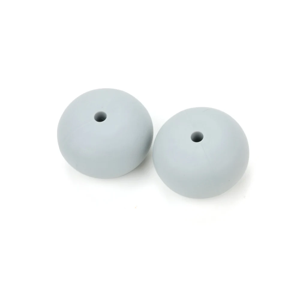 LOFCA-collar de cuentas de silicona para dentici&oacute;n de beb&eacute;, cadena de chupete de grado alimenticio, sin BPA, 50 Uds.-3