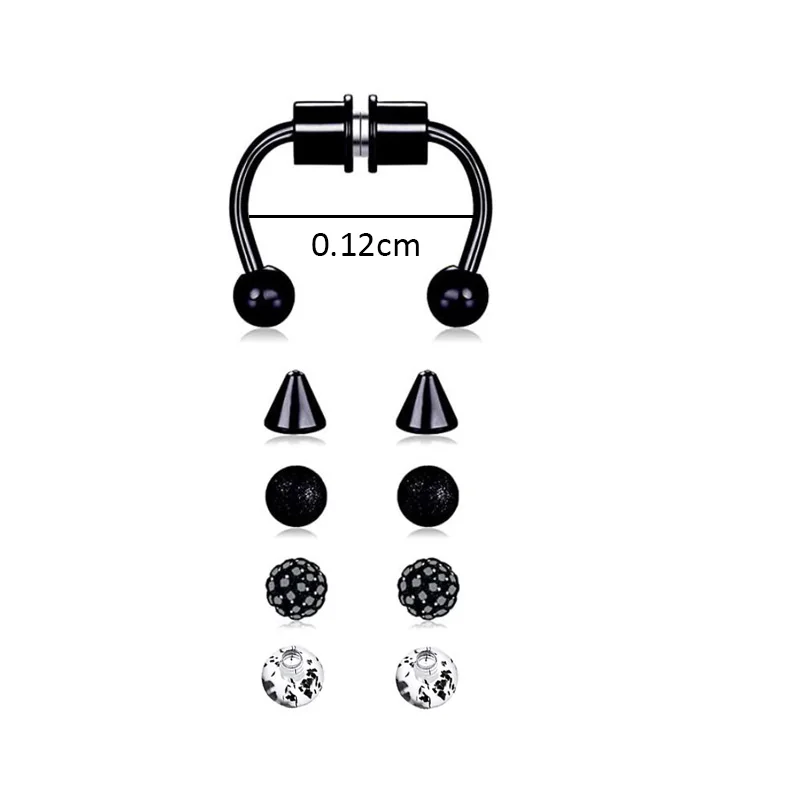 Кольцо для имитации пирсинга носа женское кольцо из сплава под пирсинг ювелирное