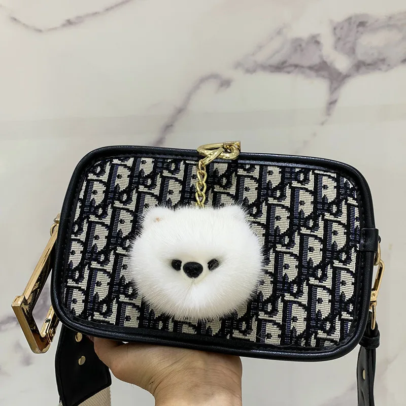 Женские ключи металлические подвесные светильники из натурального меха норки