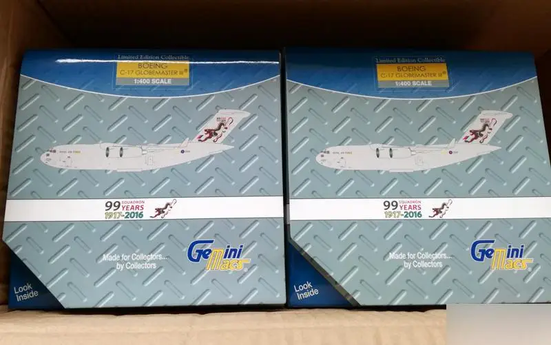 GeminiJets ROYAL AIR FORCE BOEING C-17 GLOBEMASTER III ZZ176 1/400 diecast plane model aircraft |