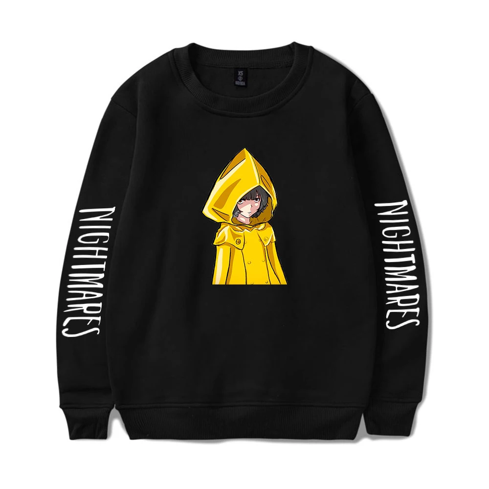 

Little Nightmares Sweatshirt Black Men's Women's daily Casual pullover Little Nightmares Six Printed Round Neck Sweatshirt 3XL