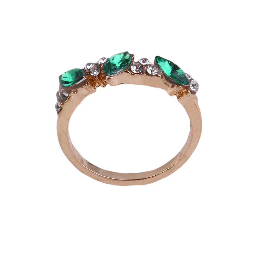 1 шт. винтажное ослепительное кольцо с синим кристаллом имитация изумруда стразы