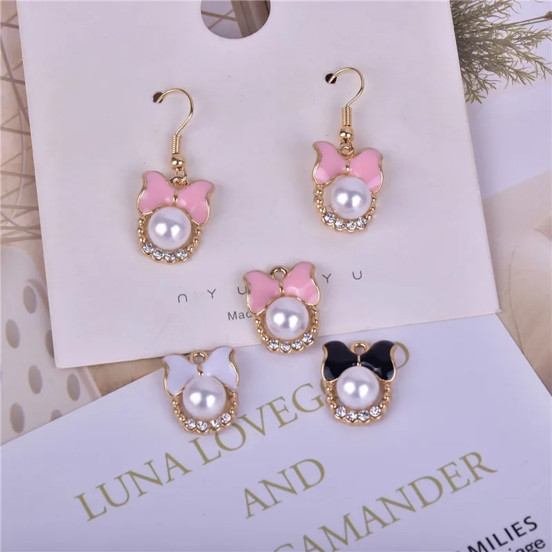 

Металлические подвески с искусственным жемчугом и эмалью для изготовления сережек, браслетов, ювелирных изделий своими руками, 10 дюймов, 19*...