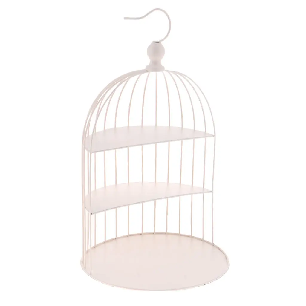 

Трехслойная декоративная подставка для торта в виде птичьей клетки