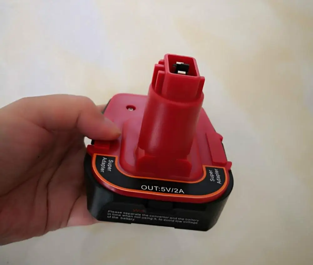 Лучший конвертер USB для аккумуляторной дрели Milwaukee M18 Dewalt DCA1820 20 в макс. до 18 |