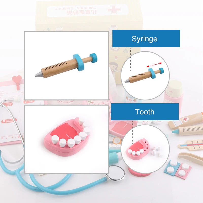 20 шт./компл. детская игрушка для ролевых игр деревянная косплея симуляция