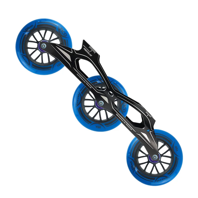 Powerslide 3x125 mm Inline Roller Skates Base 165-195 mm Aluminum Alloy Flat Frame 321 mm Skating Chassis with 85 A PU Wheel