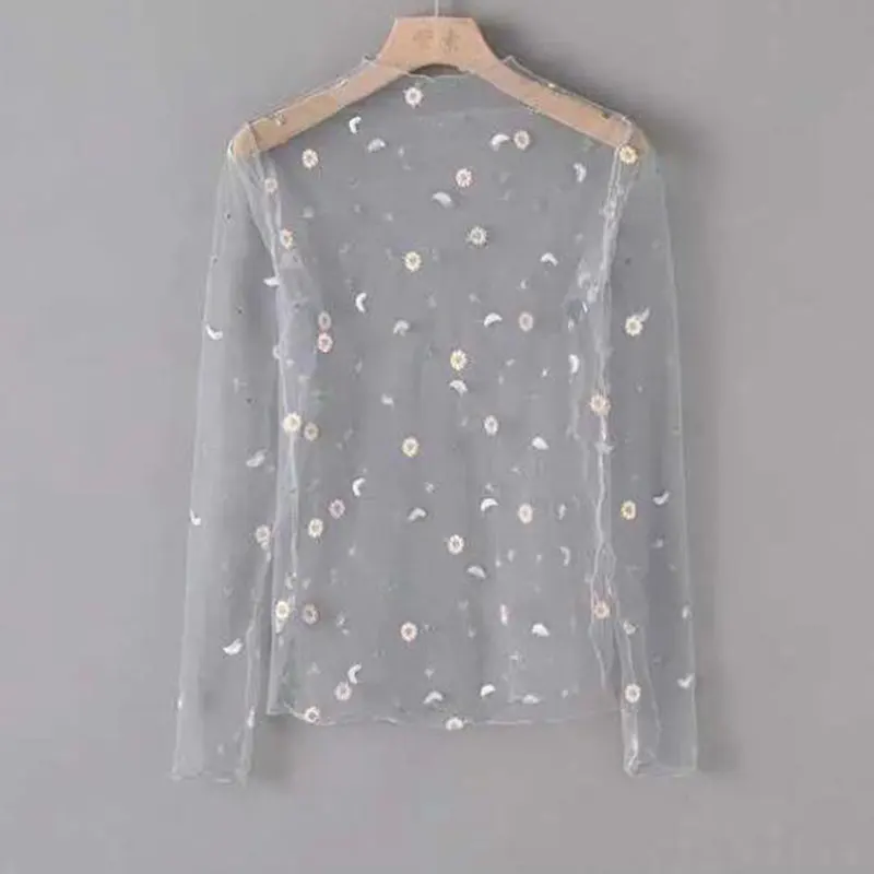 Футболка в Корейском стиле с принтом Маргаритка милая пикантная нижняя рубашка