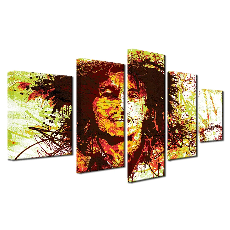 HD Печать холст Художественная роспись Абстрактная Поп Арт певец портрет головы