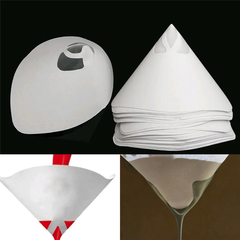 

230pcs Car Nylon Conical Paper 100 Mesh Paint Strainer Filter Purifying Cup STTA889
