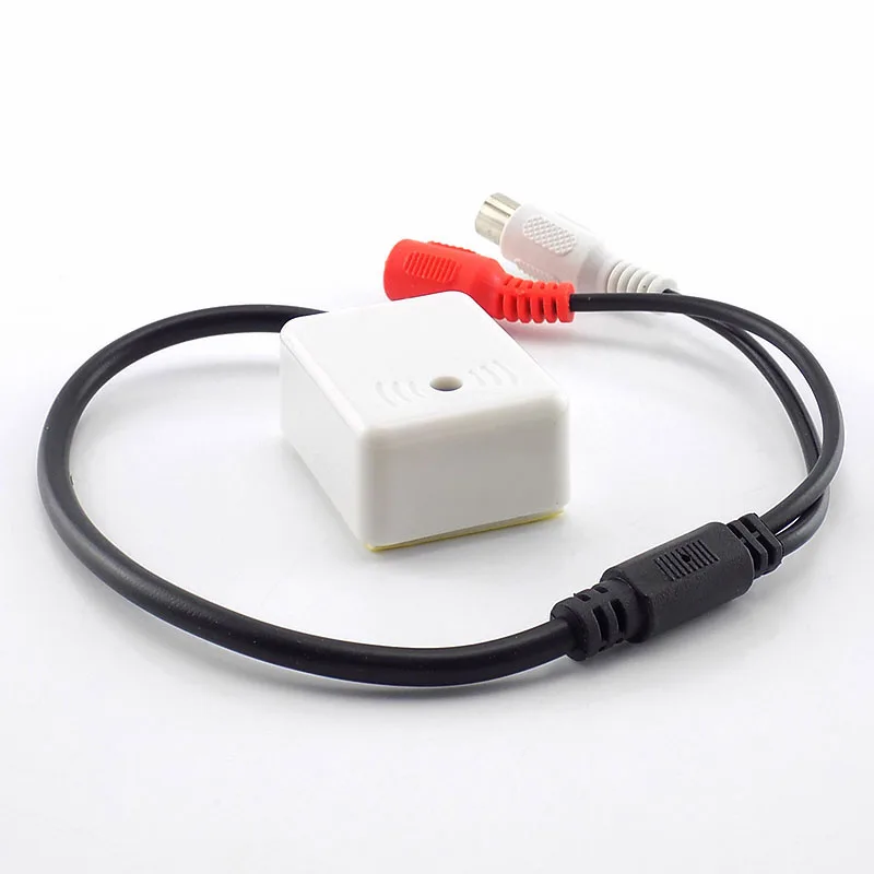 DC 9V-12V Звук микрофона монитора прием аудио прослушивания мониторинга RCA