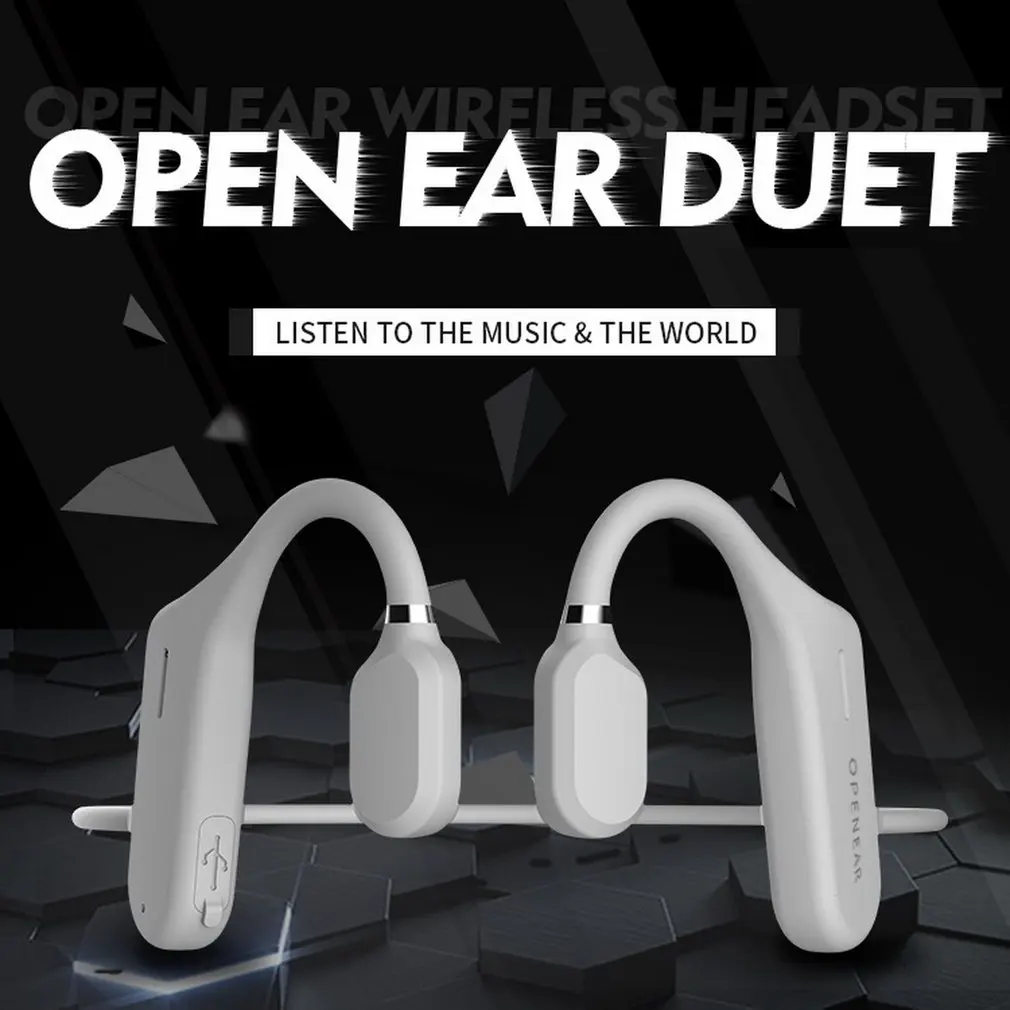 

Waterproof Wireless Bone Conduction Headset Wireless Not In Ear Comfortable Ear Hook Wear Double listening sports earphone