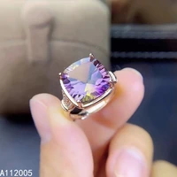 kjjeaxcmy fine jewelry 925 sterling silver inlaid ametrine ring luxury atmosphere ladies adjustable got engaged party marry