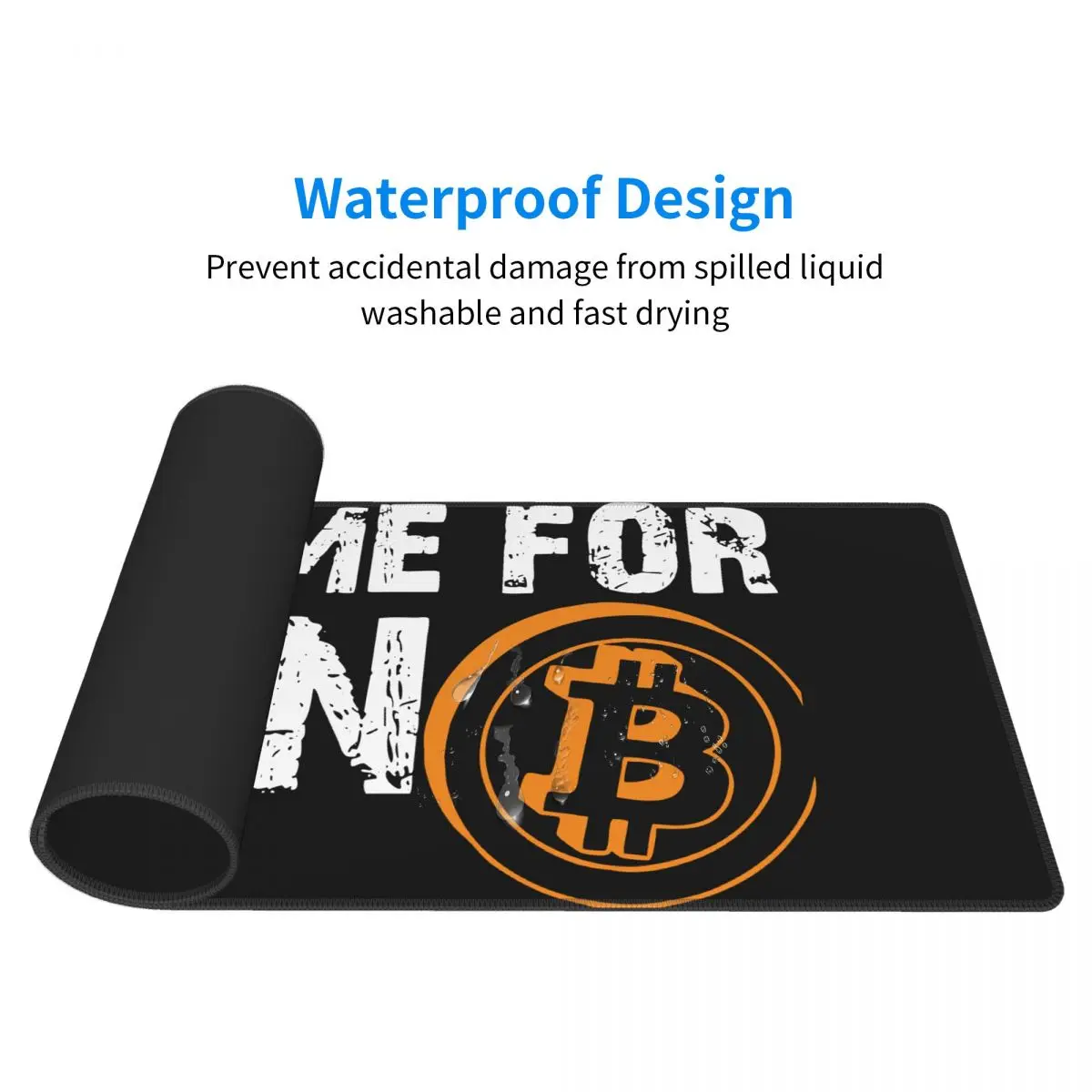 Пришло время план Б Биткоин криптовалюты длинный винтажный коврик для мыши