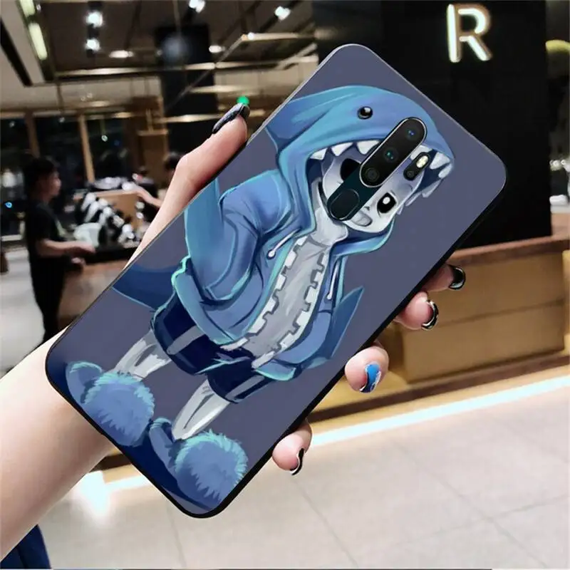 YJZFDYRM Папирус из андертейл sans doggo черный мягкий чехол для телефона Capa Oppo A5 A9 2020 Reno2 z