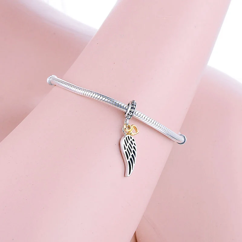 Подвеска-Шарм Крылья Ангела для браслета серебро 925 пробы | Украшения и