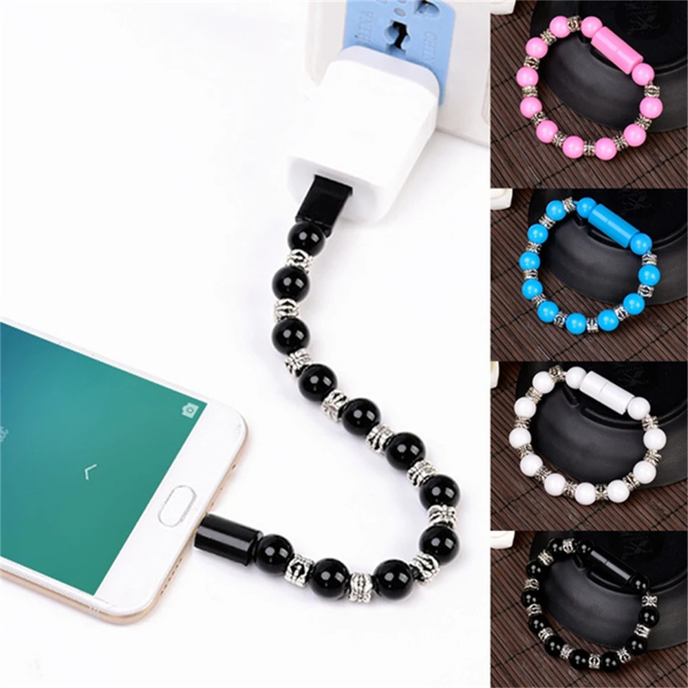 1 шт. креативный зарядный кабель Micro USB Type-C браслет портативный для зарядки и
