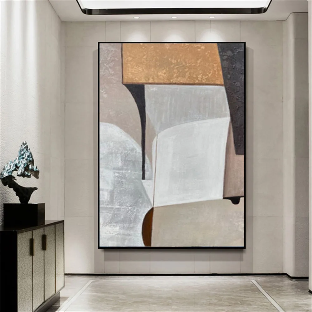 

Hand Pained Wall Pictures For Living Room Oil Painting On Canvas Abstract Art Paintings Modern Home Villa Hotel Sitting Room