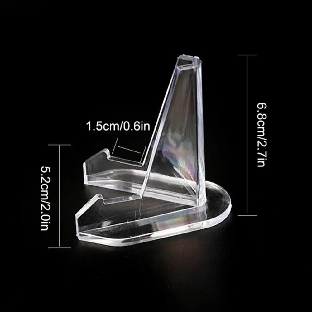 10 шт. прозрачные мини подставки для монет карточный стол карты медальоны 2 7