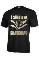 i survived sharknado t shirt assorted colors kids adult size s 4xl must have