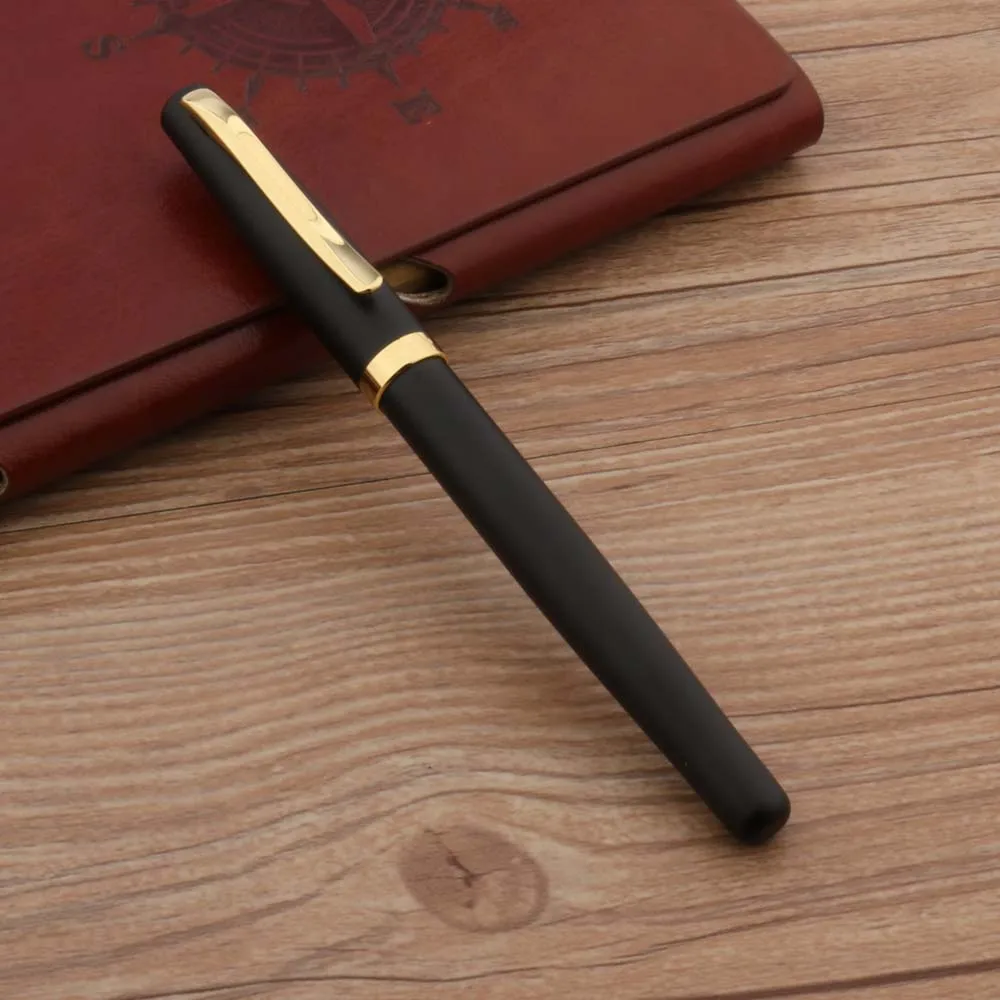 Классический Duke 209 авторучка перо из иридия матовый черный Золотой Бизнес