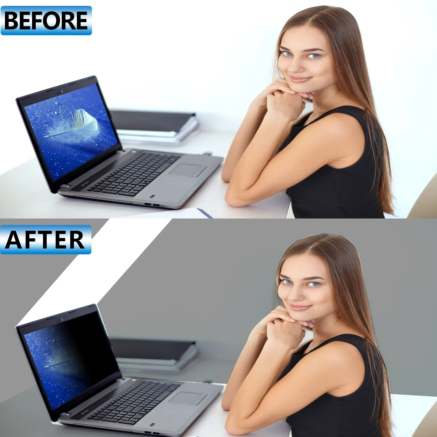 13 3 inch anti glare privacy filter screen protector film for widescreen laptop169 ratio free global shipping