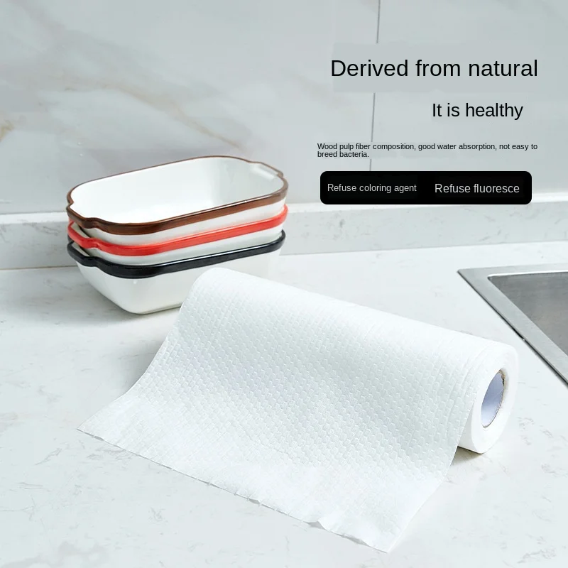 Одноразовая Нетканая впитывающая салфетка для мытья посуды без масла кухонного