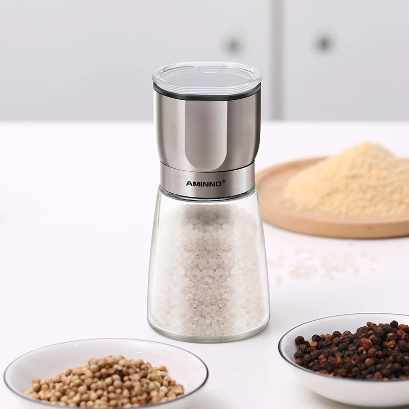 Кухонная мельница для перца AMINNO ручная с керамическим сердечником специй 0 1 мм 170
