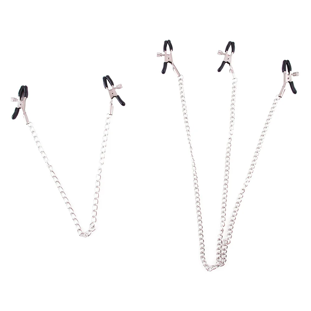 1 пара металлических зажимов для связывания сосков лабий раб БДСМ женские