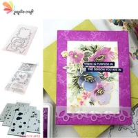 anemone magic flower leaves metal cutting dies and clear stamps cut die mold blade knife punch scrapbook paper craft stencils