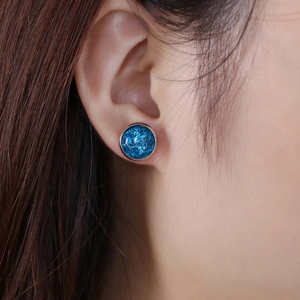 Женские серьги-гвоздики с опалом 6 пар | Украшения и аксессуары