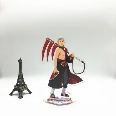 24 Брелок в стиле аниме Наруто Jiraiya Sabakuno Gaara Саске Хатаке Какаши Hoshigaki Kisame милый забавный мультфильм акриловый брелок - Цвет: 24