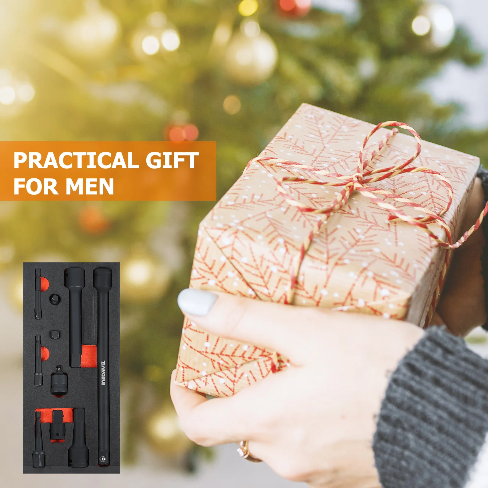 

10 Pieces Drive Impact Extension Bar & Adapter Set Includes Extension Bar Power Drill Adapter Impact Driver Socket Adapter