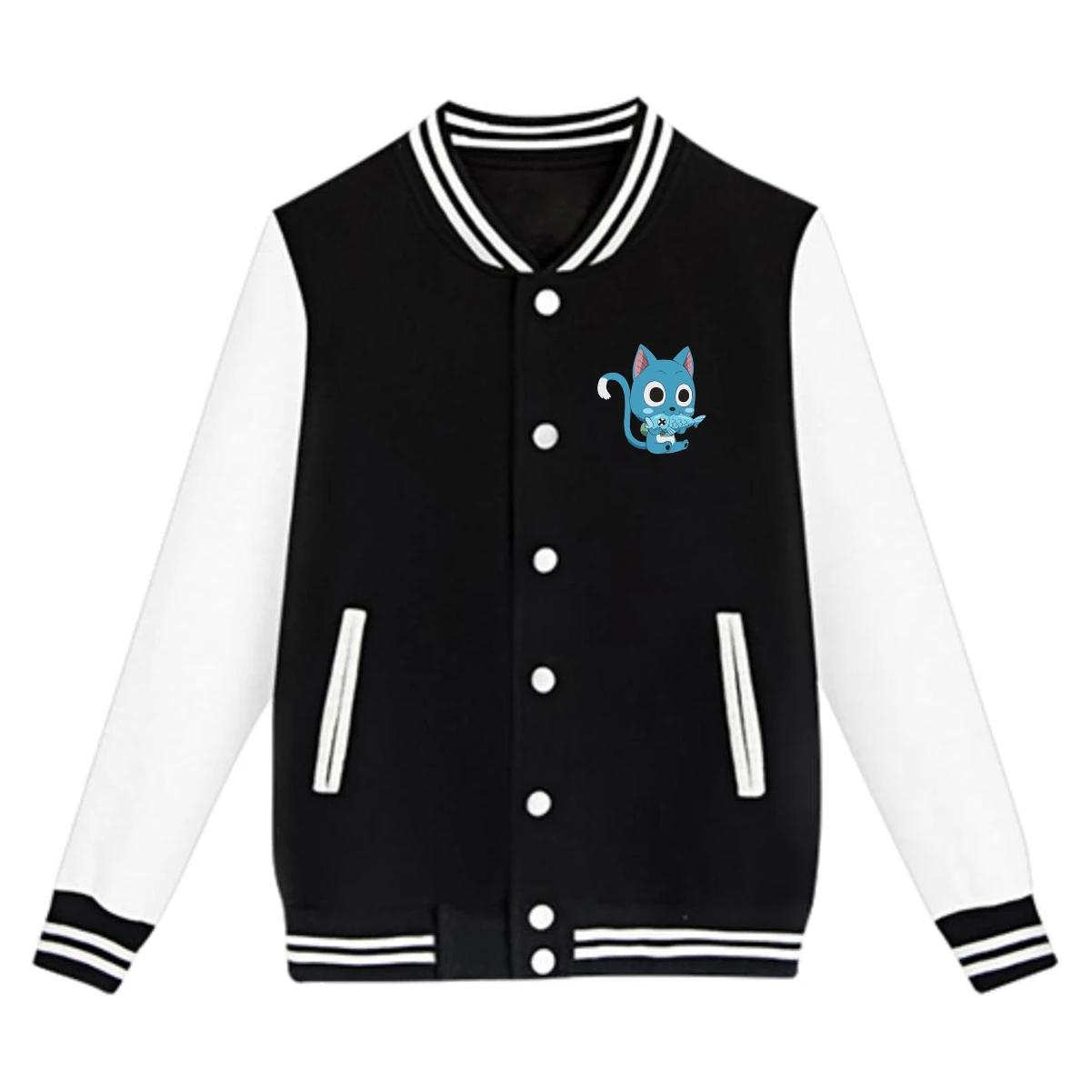 

Куртка детская в стиле Харадзюку, модная повседневная спортивная бейсбольная форма с рисунком сказочного хвоста для подростков, куртка в с...