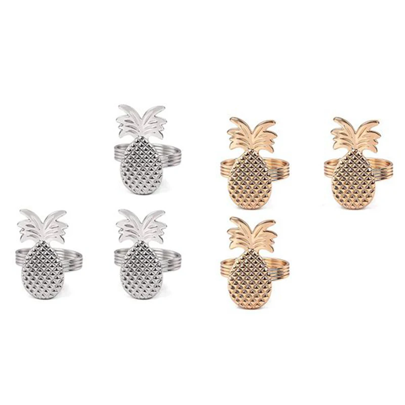 

Napkin Rings, Pack of 6 Pineapple Napkin Buckle Holder for Wedding, Dinner, Hotel Table,DIY Craft