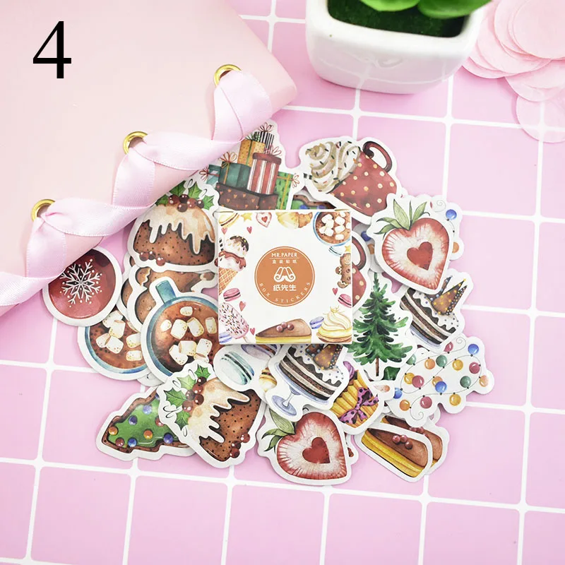 4 40 шт. милые канцелярские наклейки s Kawaii КИТ наклейка s пуля бумага для журнала наклейка для малыша DIY Скрапбукинг ежедневник, альбомы - Цвет: 4