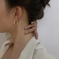 zdmxjl fashion hot sale punk u shaped womens earrings neutral bardian metal geometry earrings for women jewelry gifts wholesale