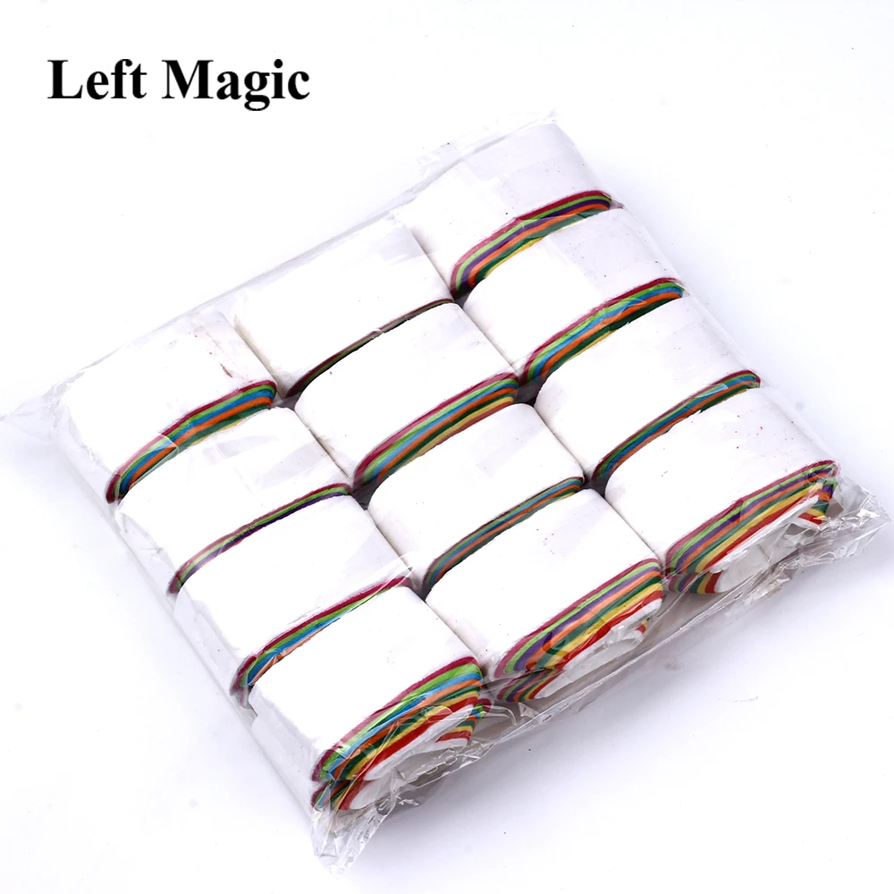 12 Coils/Lot Multicolored Mouth Paper Magic Tricks Colorful Coils Prop Magician Supplies Illusion Toys G8100 | Игрушки и хобби