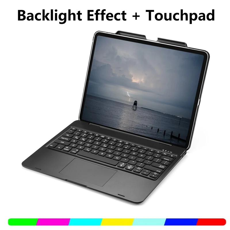 

Press Keyboard for 2018 & 2020 iPad Pro 12.9 Inch Ultra Slim Wireless Keyboard Tablet Case Bluetooth 5.1 Keyboard