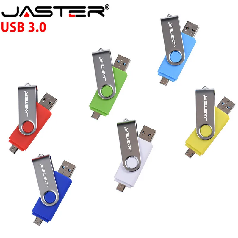 Оригинальный флеш накопитель JASTER D103 OTG USB 3 0 128 ГБ 64 32 16 8 для Android/ПК посылка кой|USB