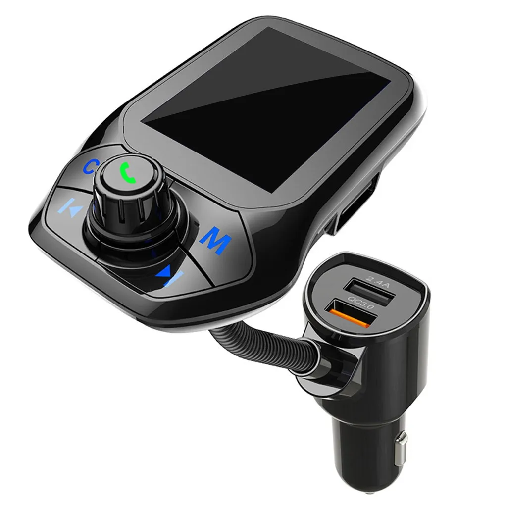 Bluetooth автомобильный FM-передатчик 2-в-1 беспроводной аудио адаптер mp3-плеер