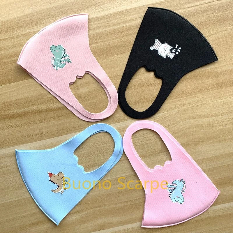 

20 Pcs Cartoon Cotton Mouth Mask Anti Haze Dust Washable Reusable Child Dustproof Mouth-muffle Winter Warm Mask Face Mouth Masks