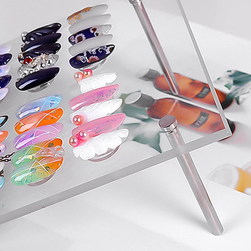 Дисплейные панели для дизайна ногтей прозрачные стерео магнитные адсорбционные