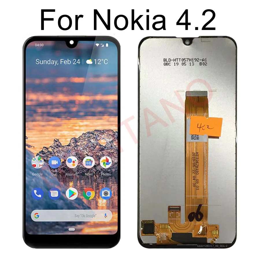 Для Nokia 4,2 3,2 2,2 ЖК-дисплей с сенсорным экраном дигитайзер сборка TA-1154 TA-1156 TA-1159 TA-1164 для Nokia 2,2 ЖК-экран