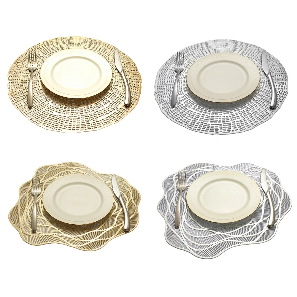 

Norbi Retro Placemat Household Heat Insulation And Oil-proof Decoration Mat Hotel Table Coaster Creative Round Plate Mat